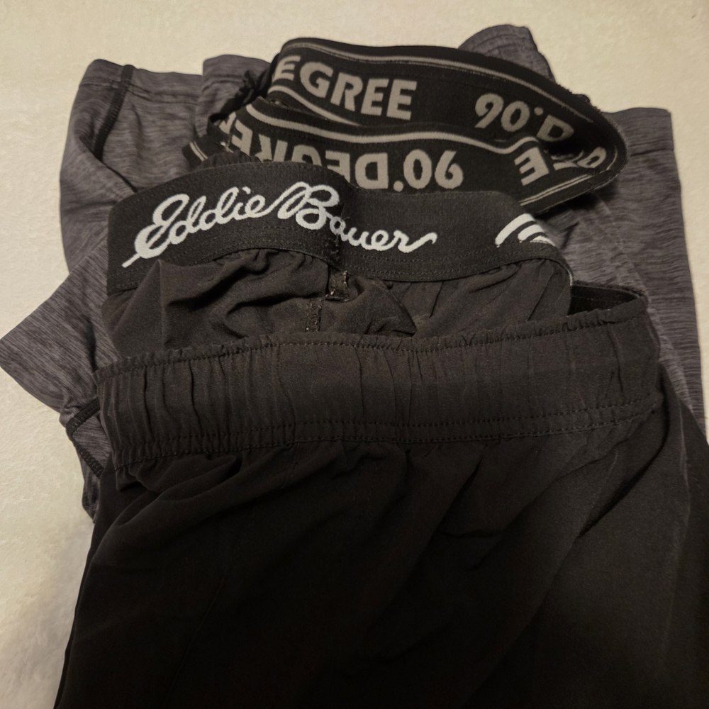 Eddie Bauer Black Athletic Shorts
